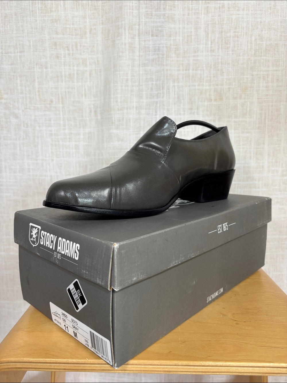 NIB Stacy Adam’s Soto grey loafers men’s size 11 medium